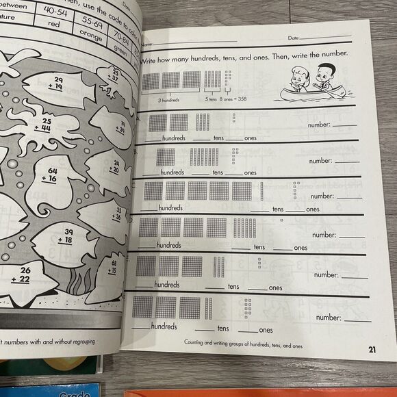 Children Workbooks Grade 1-3 Lot Of 4 Homeschooling Activities Educational - Picture 5 of 9